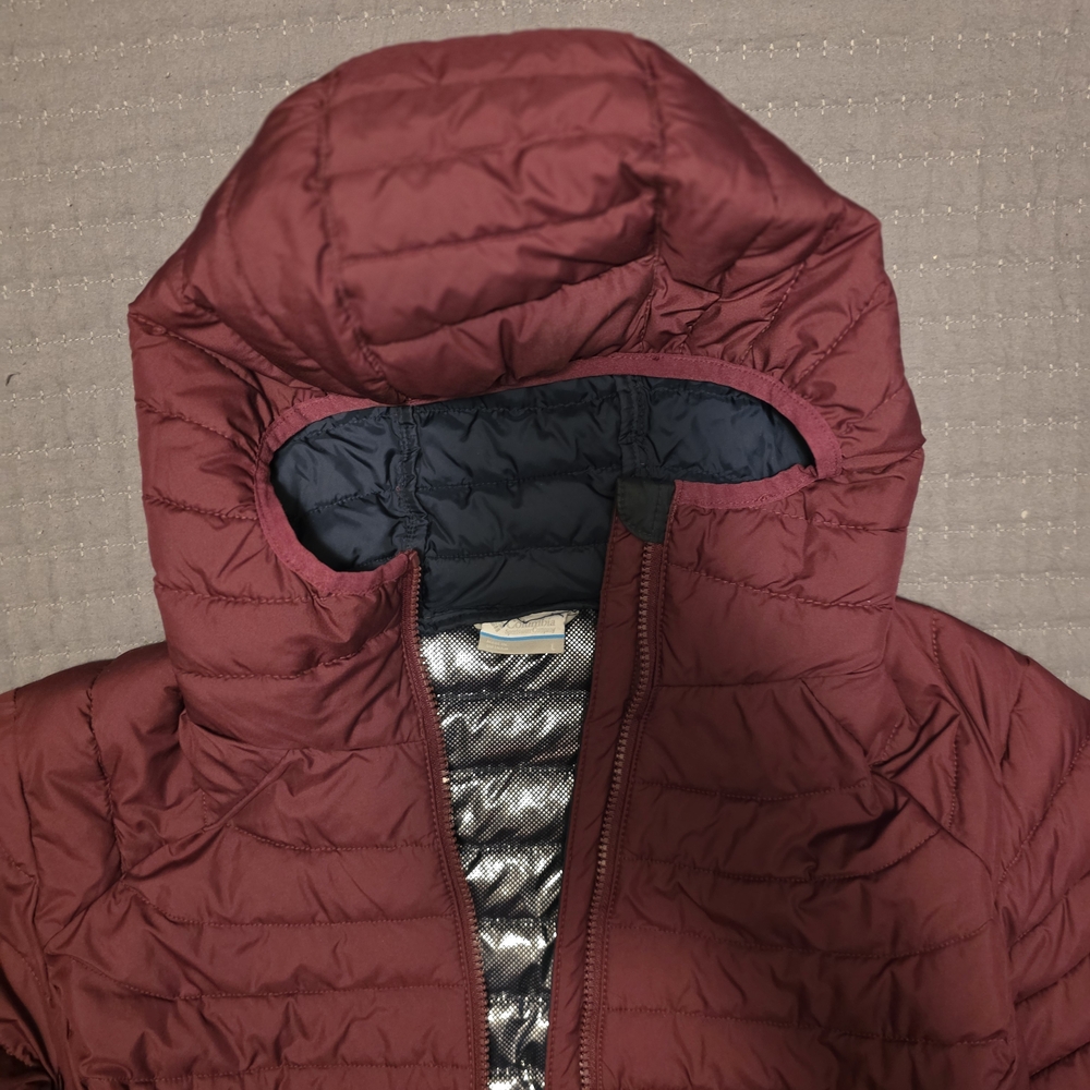 Columbia Womens Omni Heat Hooded Puffer Jacket - Magenta